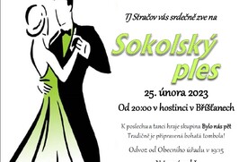 TJ Stračov vás srdečně zve na tradiční Sokolský ples 25.2.2023
