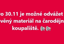 Do 30.11.2024 je možné odvážet větve a dřevo na čarodějnice