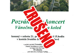 !!!ZRUŠENO PRO NEMOC!!! - Vánoční koncert v Kostele