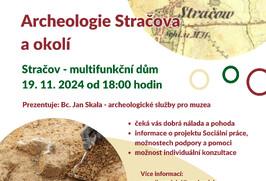 Pozvánka na komunitní setkání Archeologie Stračova a okolí