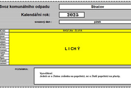 Popelnice - Kalendáře svozů na rok 2025