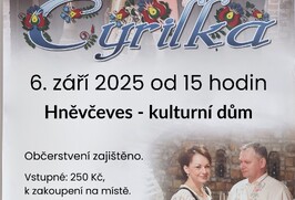 Koncert kapely Cyrilka v Hněvčevsi