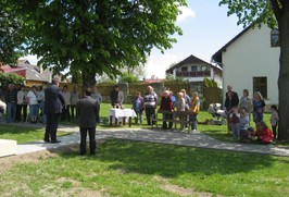 Odhalení pomníku - Vesnice roku 2015 ve Stračově foto Klika